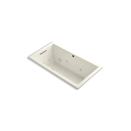 Kohler Underscore Rectangle 60" X 32" Heated Whirlpool Bath With End Drain 1168-JH-96
